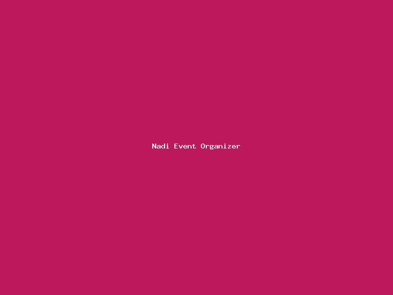 Nadi Event Organizer